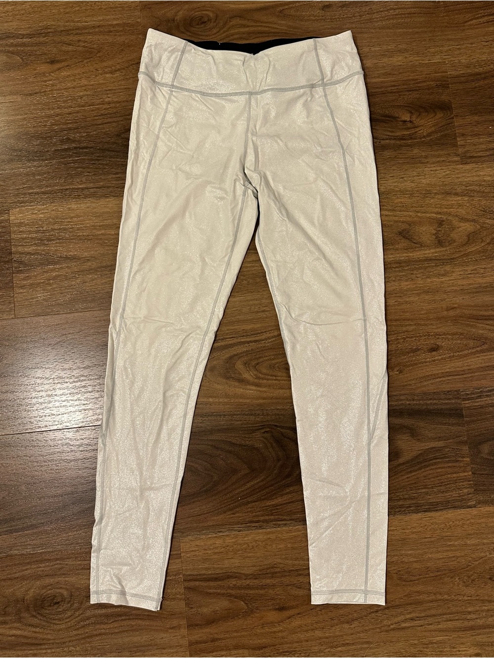 Victoria's Secret Cream Shine Leggings